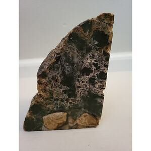 Bookend or decorative piece 2 Lb - 13 Oz 5" tall Rock Mineral Crystal Rock Brown